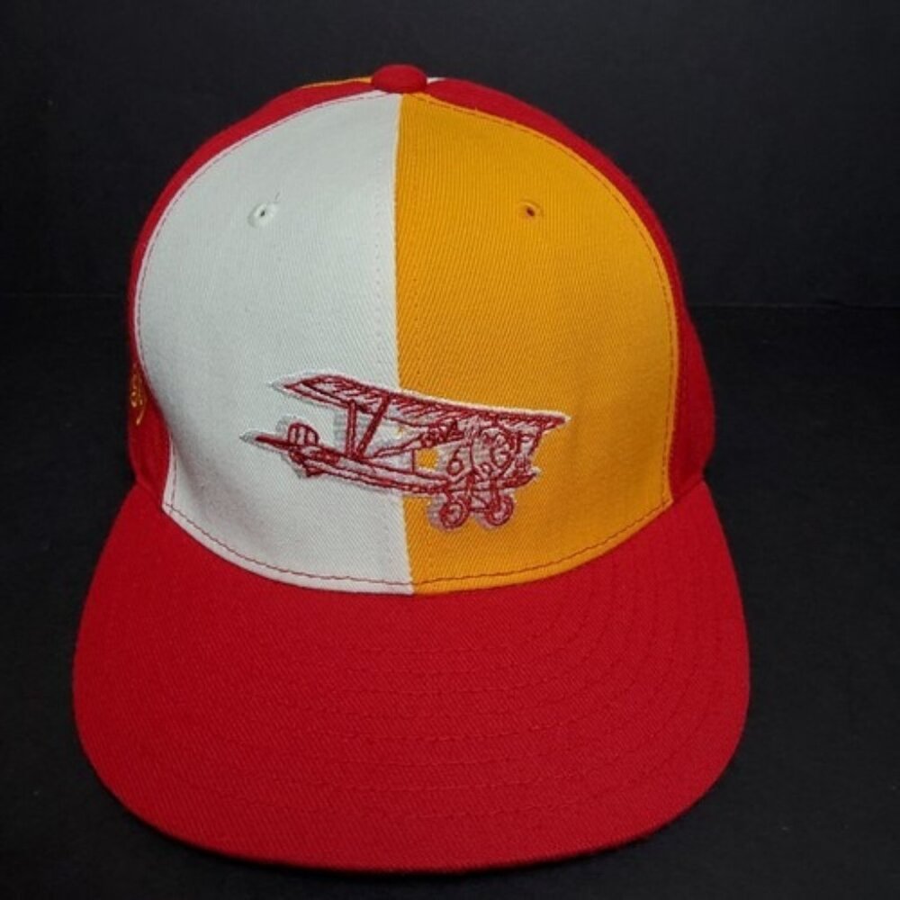 Stall & Dean Men's Rucker 7 3/4 Fitted Hat High Flyers Red Yellow White